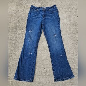 Levis signature distressed jeans at waist bootcut jeans size 14